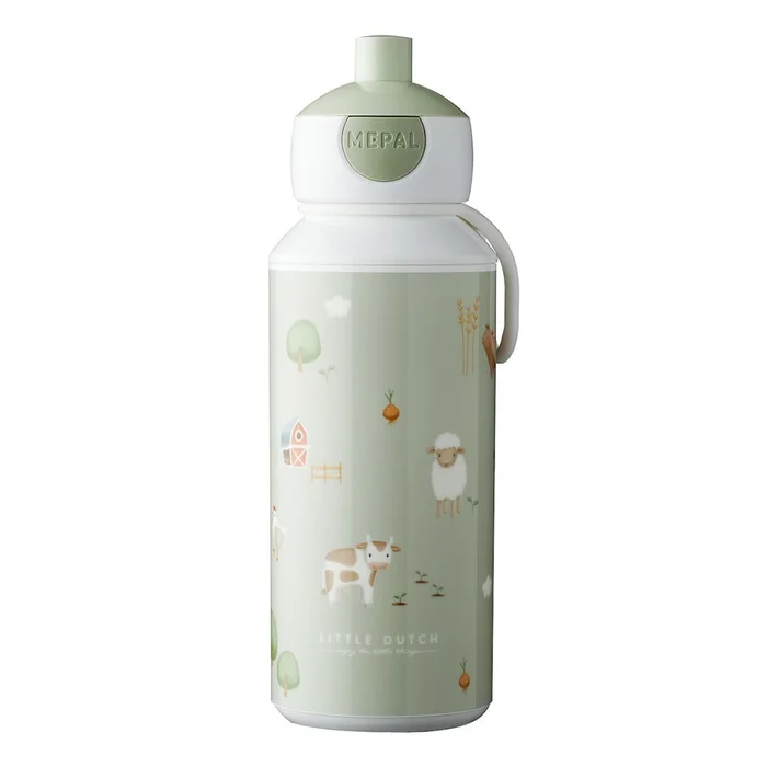 Dětská lahev 400 ml Little Farm, světle zelená