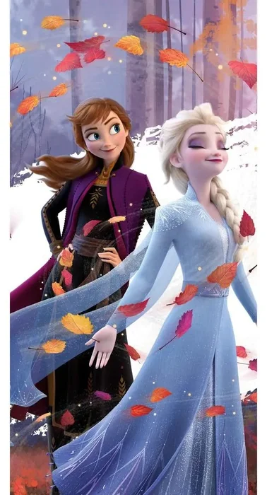 Dětská osuška Ledové království Leaves 70x140 cm