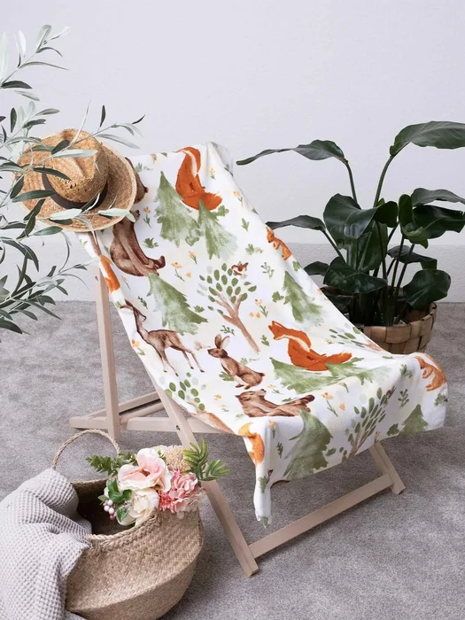 Dětská osuška Lesní zvířátka 70x140 cm