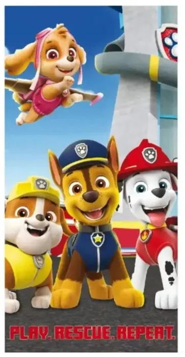 Dětská osuška Paw Patrol modrá 70x140 cm