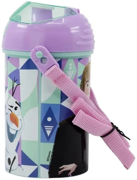 Dětská plastová láhev Frozen 450 ml s víčkem