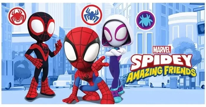 Dětská plážová osuška Spidey Malí hrdinové 70x140 cm