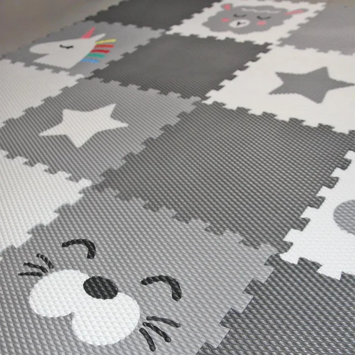 Dětská podlaha Minideckfloor 16 dílů s motivy zvířátek a hvězd