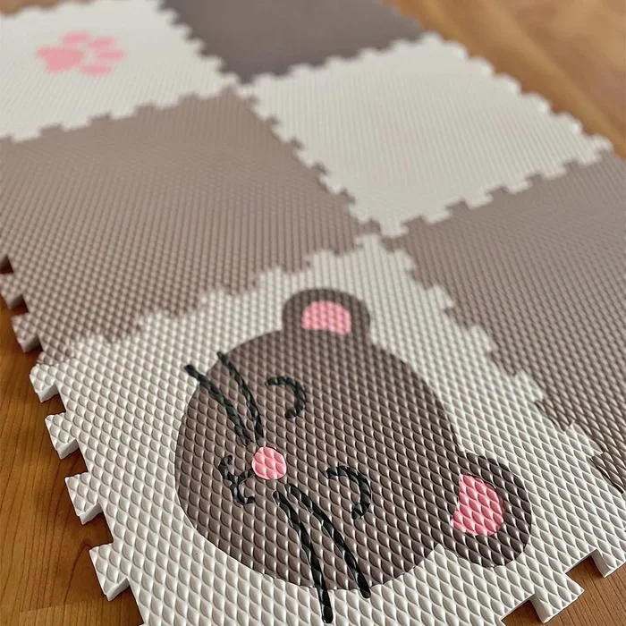 Dětská podlaha Minideckfloor 6dílná sada myška a tlapka