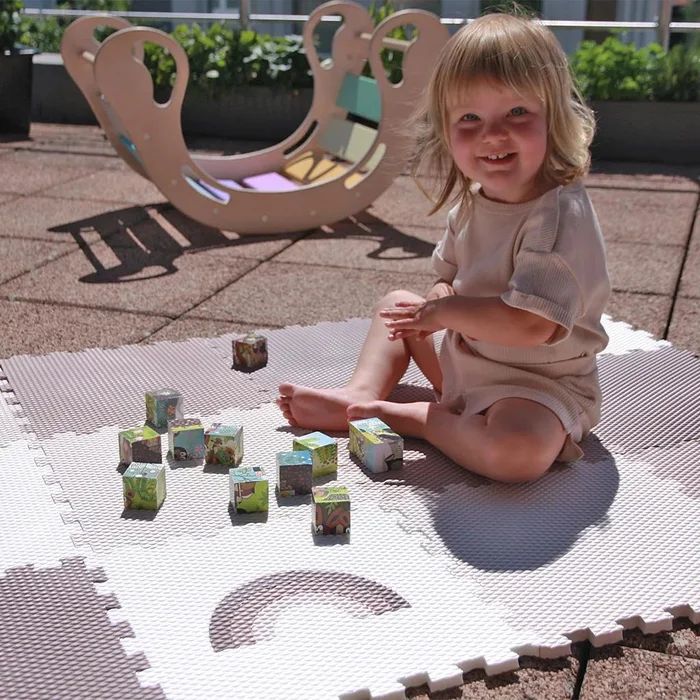Dětská podlaha Minideckfloor Duha a Mrak 12 dílů
