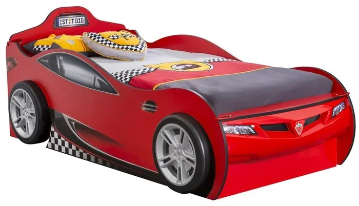 Dětská postel auto Coupe Friend 90x190 cm červená