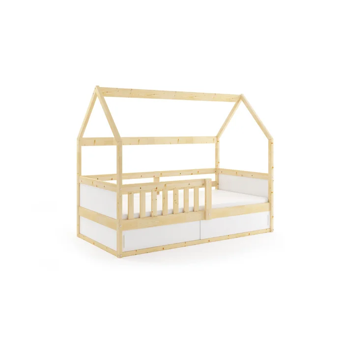 Dětská postel Domek 80x160 cm se zábranou
