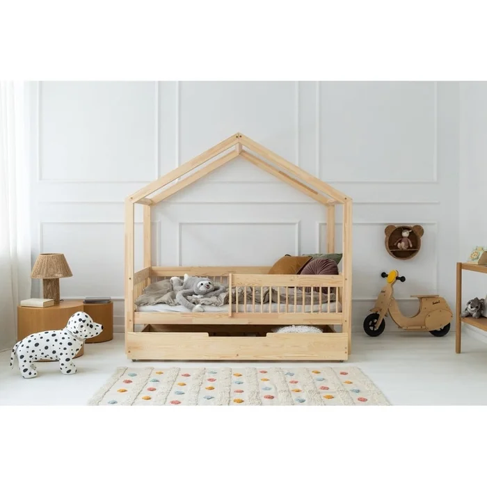 Dětská postel Mila RMW 80x160 cm s úložným prostorem a výsuvným lůžkem
