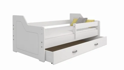Dětská postel ORTLER 80x160 – bílé čelo a boky