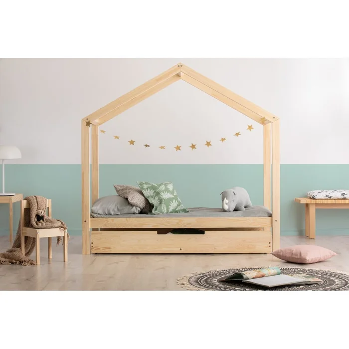 Dětská postel s výsuvným lůžkem a úložným prostorem 90x200 cm