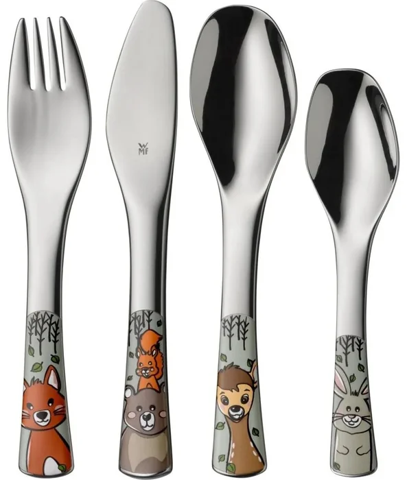 Dětská sada příborů Forest Friends, 4 kusy
