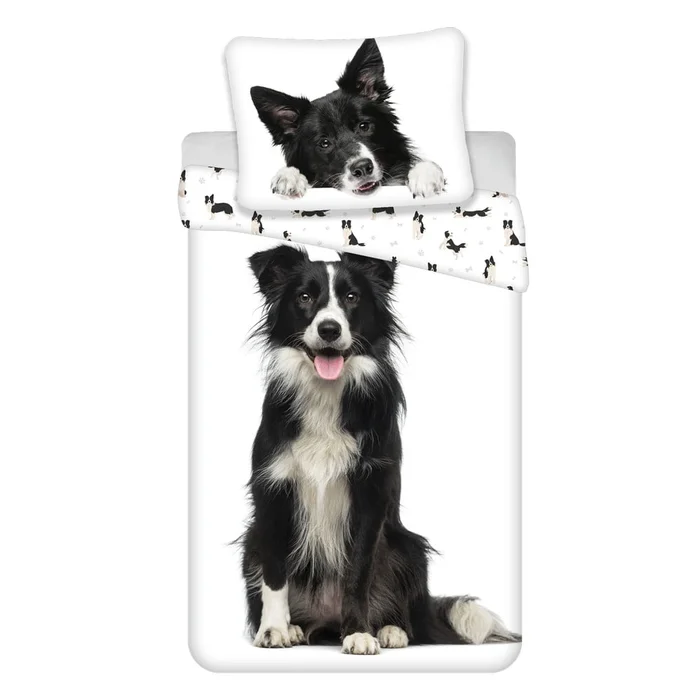 Dětské bavlněné povlečení Border Collie 140x200 cm