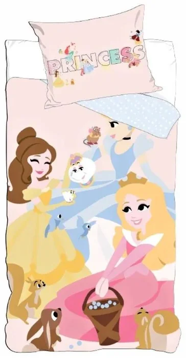 Dětské bavlněné povlečení Princezny Disney 90x140/40x55 cm