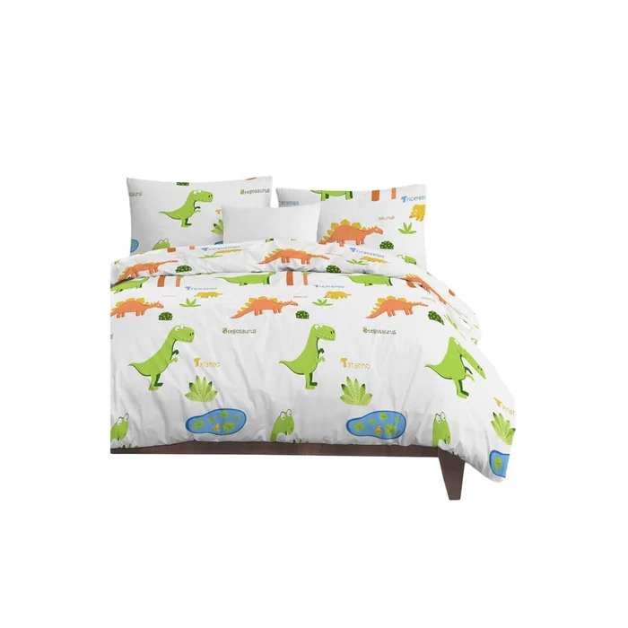 Dětské bílé povlečení 140x200 cm Dinolar Mijolnir