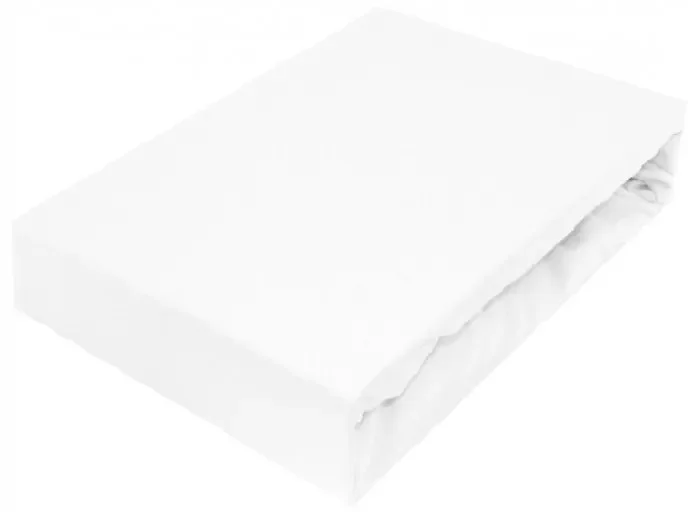 Dětské jersey prostěradlo bílé 60x120 cm