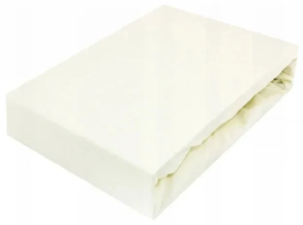 Dětské jersey prostěradlo Smetanové 70x140 cm