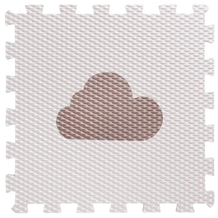 Dětské puzzle podlahy Minideckfloor s mráčkem – krémové, 340x340 mm