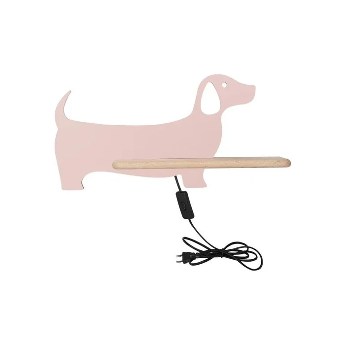 Dětské růžové svítidlo Dog