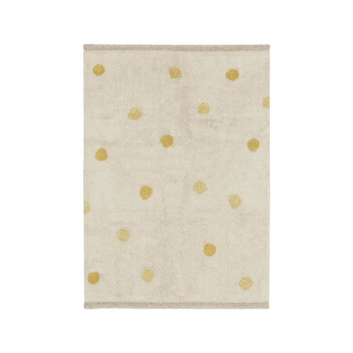 Dětský bavlněný koberec Hippy Dots Honey 120x160 cm