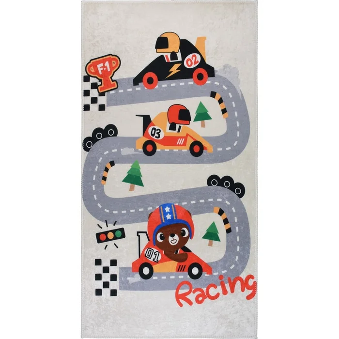 Dětský hrací koberec Race Time 120x180 cm