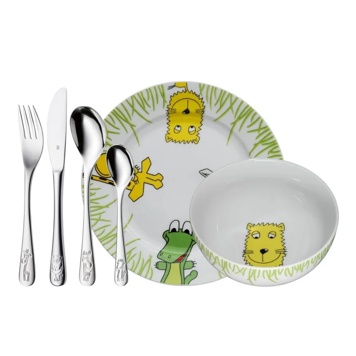 Dětský jídelní set WMF Cromargan Safari 6dílný
