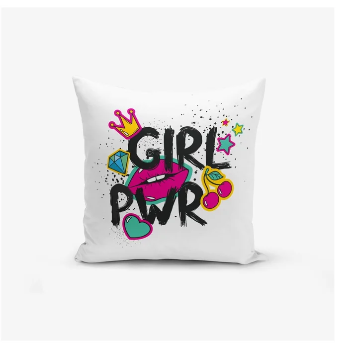 Dětský povlak na polštář Girl Power 43x43 cm