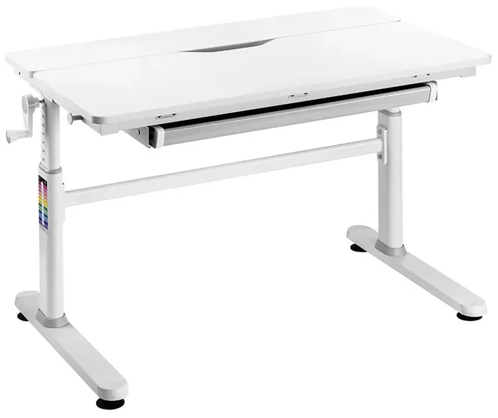 Dětský rostoucí psací stůl RIOMA bílo-šedý