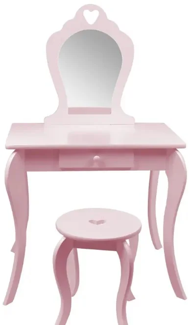 Dětský růžový toaletní stolek Lilly