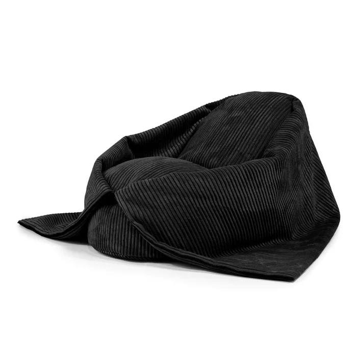 Dětský sedací vak Cocoon 80 v černé manšestrové barvě
