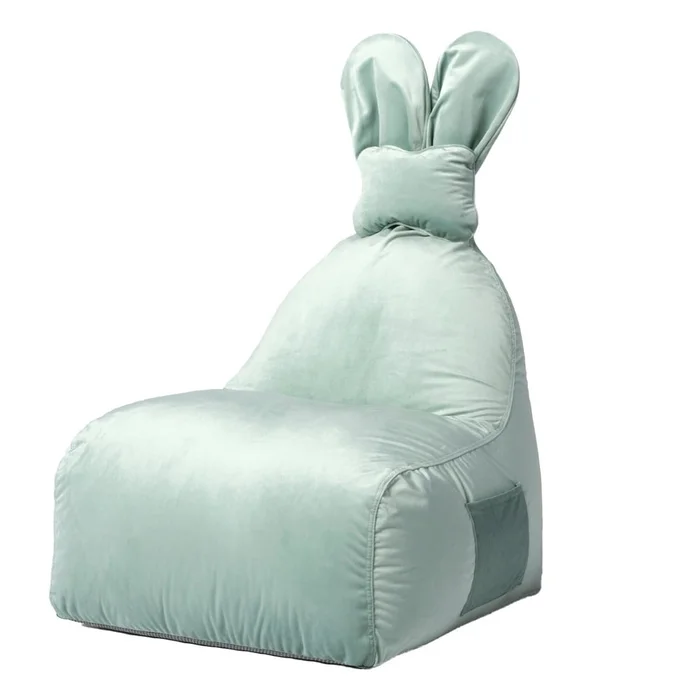 Dětský sedací vak Funny Bunny mentolový