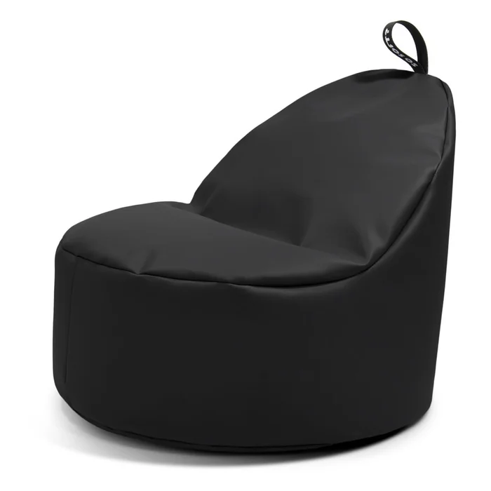 Dětský sedací vak Round M z imitace kůže