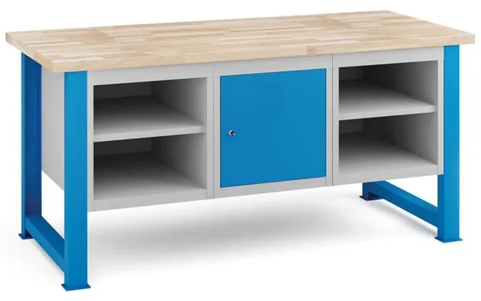 Dílenský stůl s úložnými prostory a masivní deskou