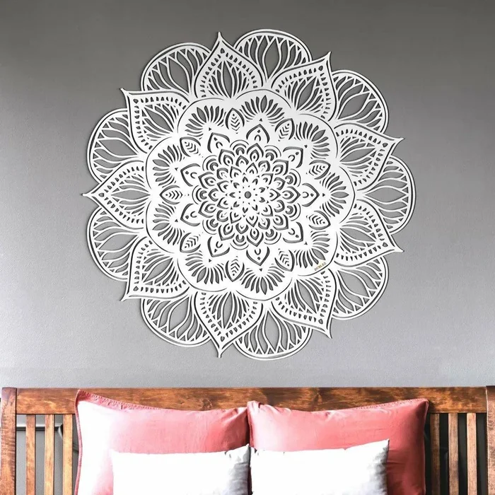 Dřevěná 3D Mandala Lotosový Květ