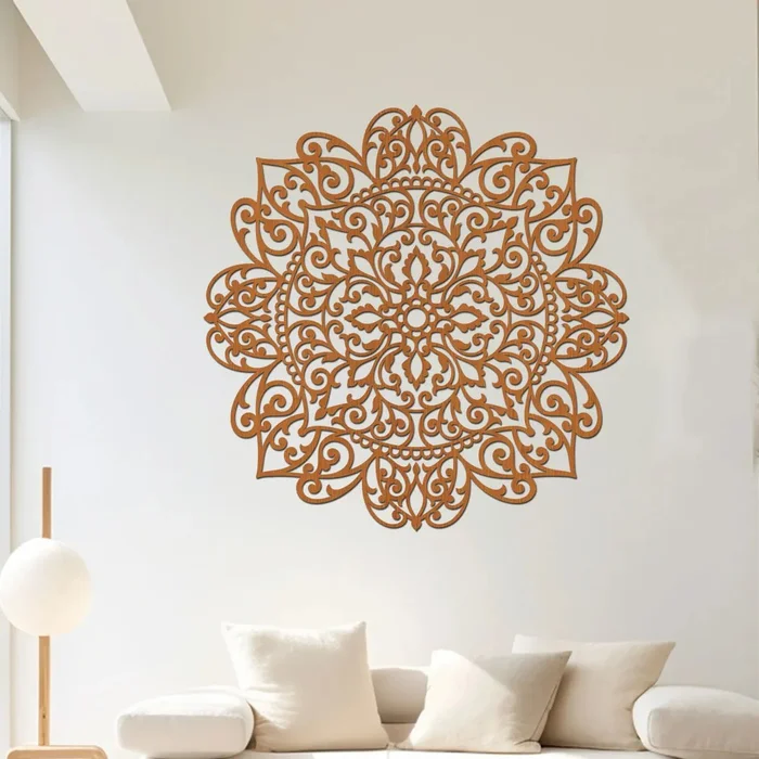 Dřevěná mandala Bezpodmínečná láska 80 cm