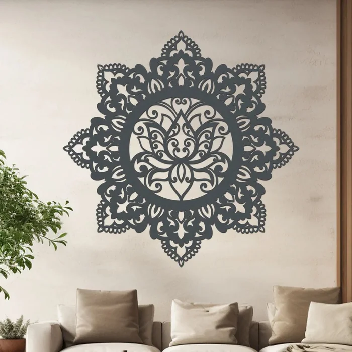 Dřevěná Mandala Duchovní Růst 40 cm