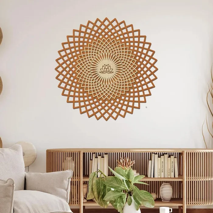Dřevěná mandala UNIVERSUM na zeď 30 cm