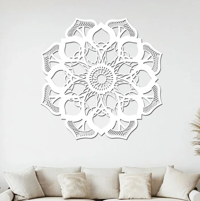 Dřevěná mandala ZÁŘIVÁ RADOST 95 cm