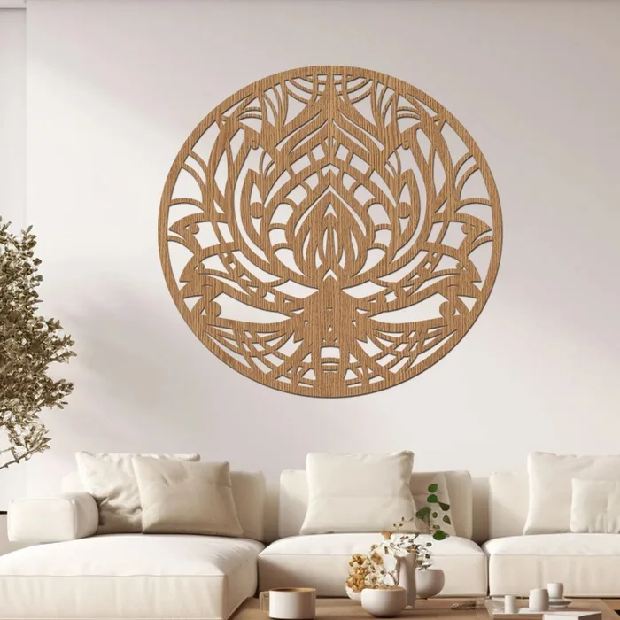 Dřevěná mandala Ženská síla 20 cm