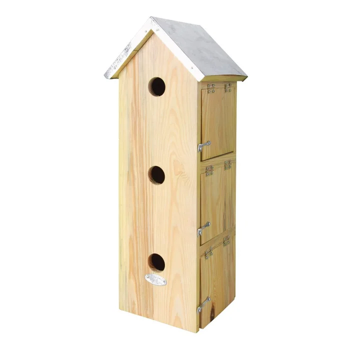 Dřevěná ptačí budka Triple Esschert Design