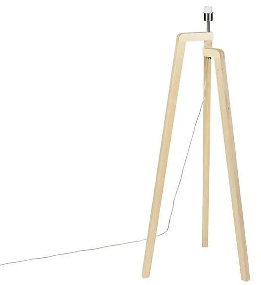 Dřevěná stojací lampa Puros bez stínidla