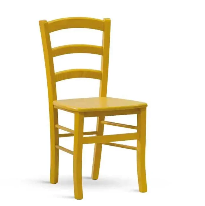 Dřevěná židle Paysane Giallo