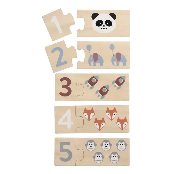 Dřevěné dětské puzzle Numbers 20 dílků