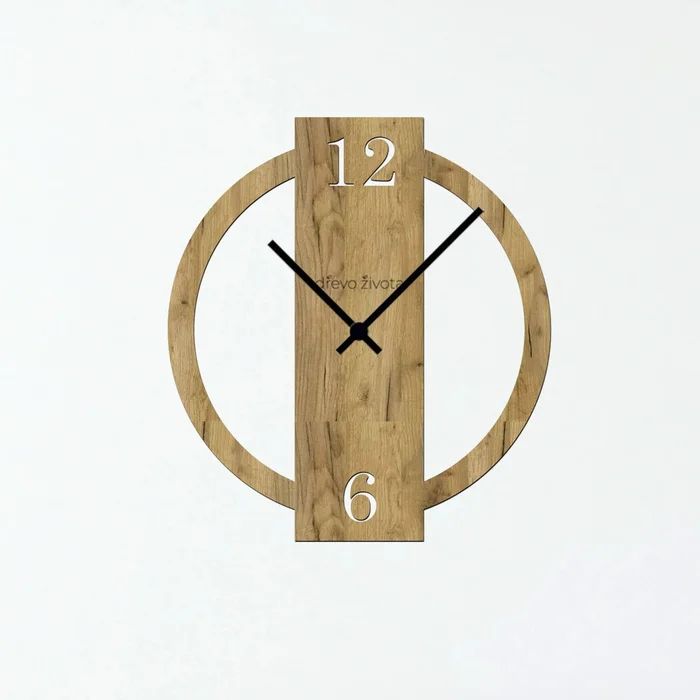 Dřevěné nástěnné hodiny DESIGN 40x40 cm