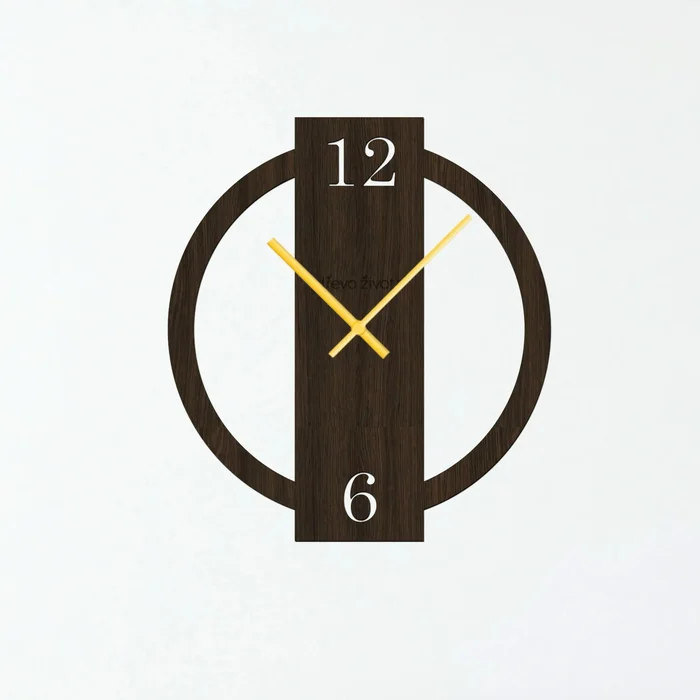 Dřevěné nástěnné hodiny DESIGN Wenge 40x40 cm