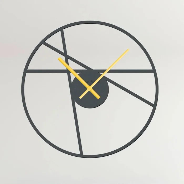 Dřevěné nástěnné hodiny LINES I, 40x40 cm