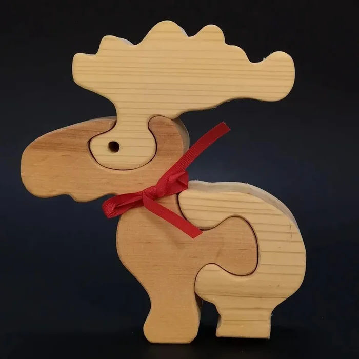 Dřevěné puzzle sob 16 cm