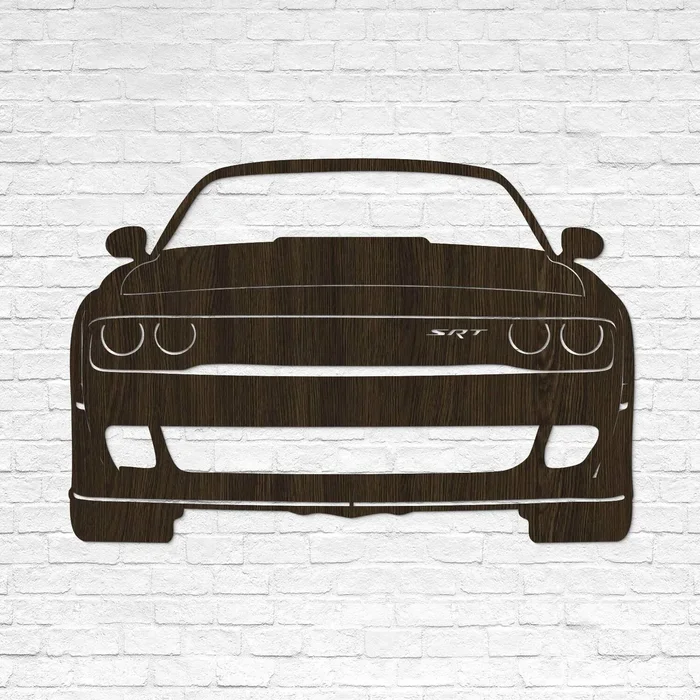 Dřevěný 3D obraz Dodge Challenger SRT