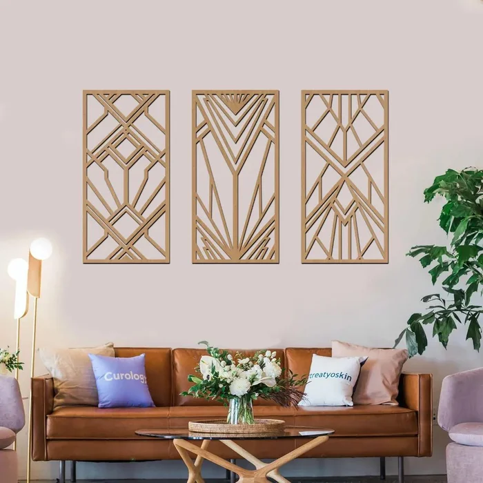 Dřevěný dekorační panel ART Buk 180x120 cm