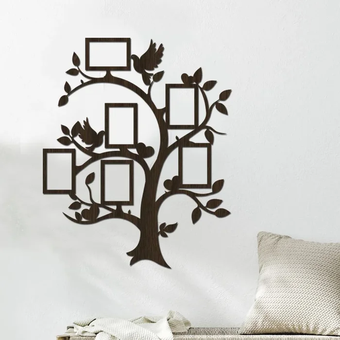 Dřevěný multi-fotorámeček Holubice Wenge 68x83 cm