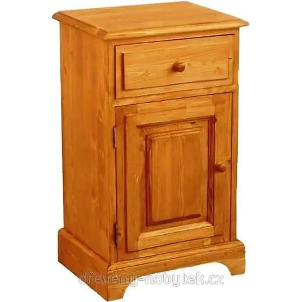 Dřevěný noční stolek levý